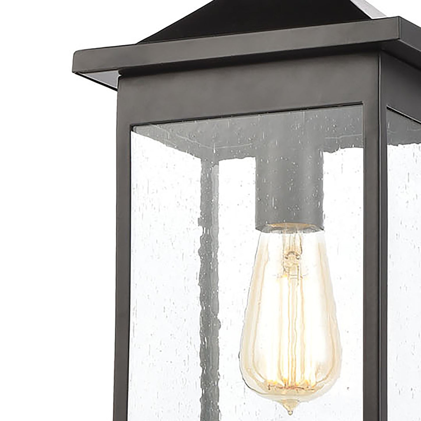 ELK SHOWROOM 46703/1 Lamplighter 8'' Wide 1-Light Outdoor Pendant - Matte Black