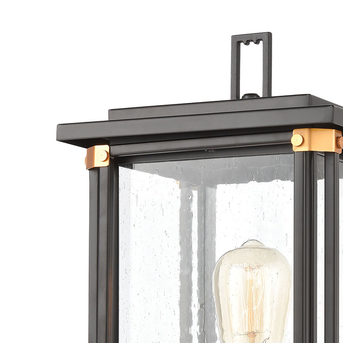 ELK SHOWROOM 46724/1 Vincentown 17'' High 1-Light Outdoor Post Light - Matte Black