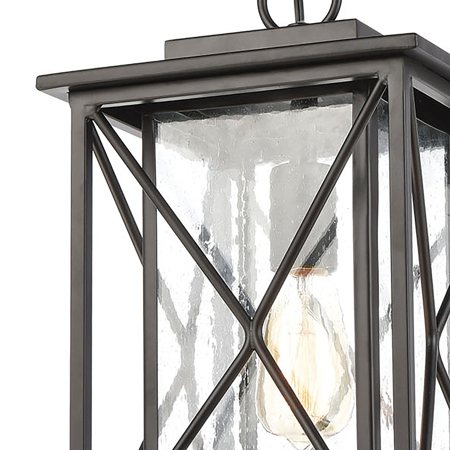 ELK SHOWROOM 46753/1 Carriage Light 9'' Wide 1-Light Outdoor Pendant - Matte Black