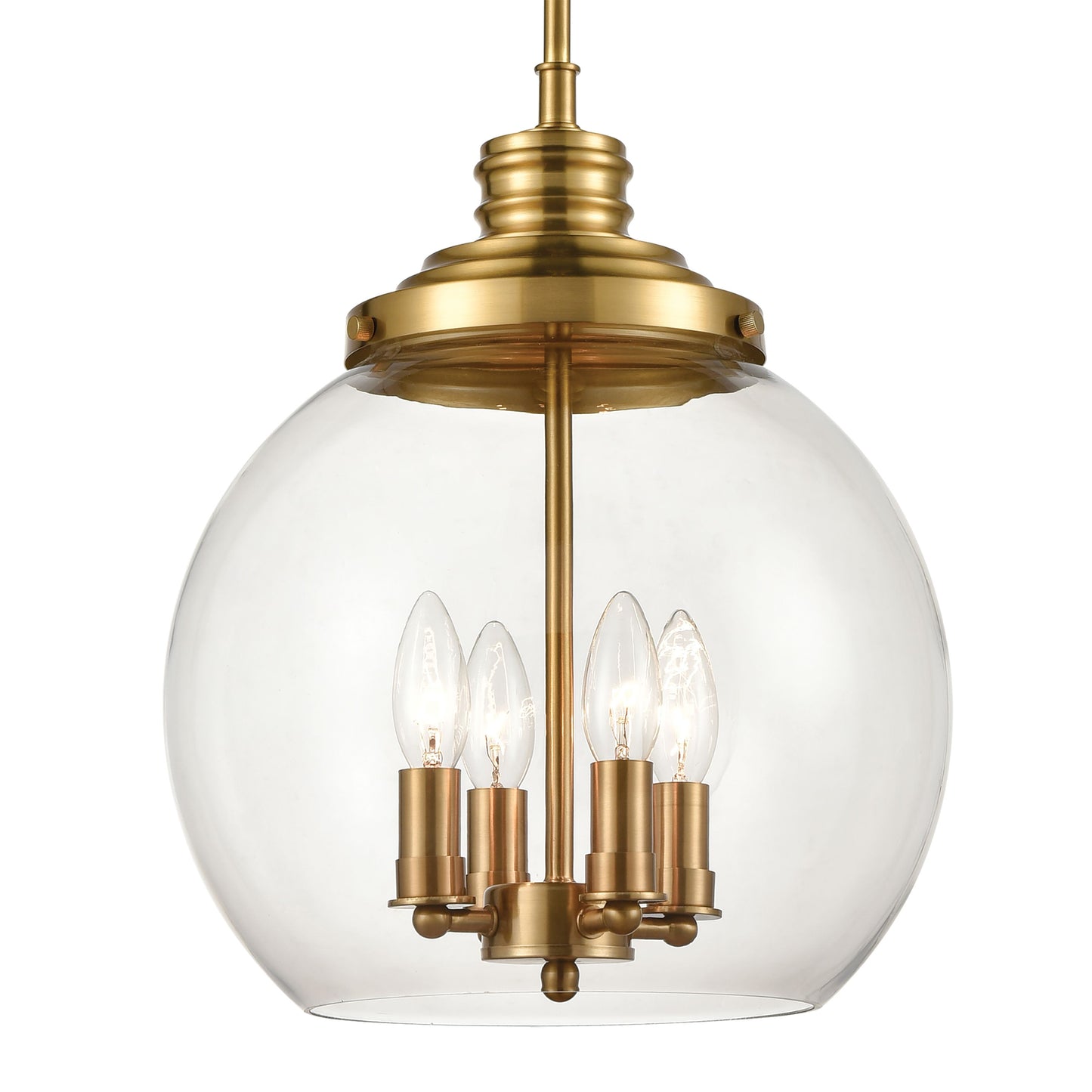 ELK SHOWROOM 46834/4 Chandra 13'' Wide 4-Light Pendant - Burnished Brass