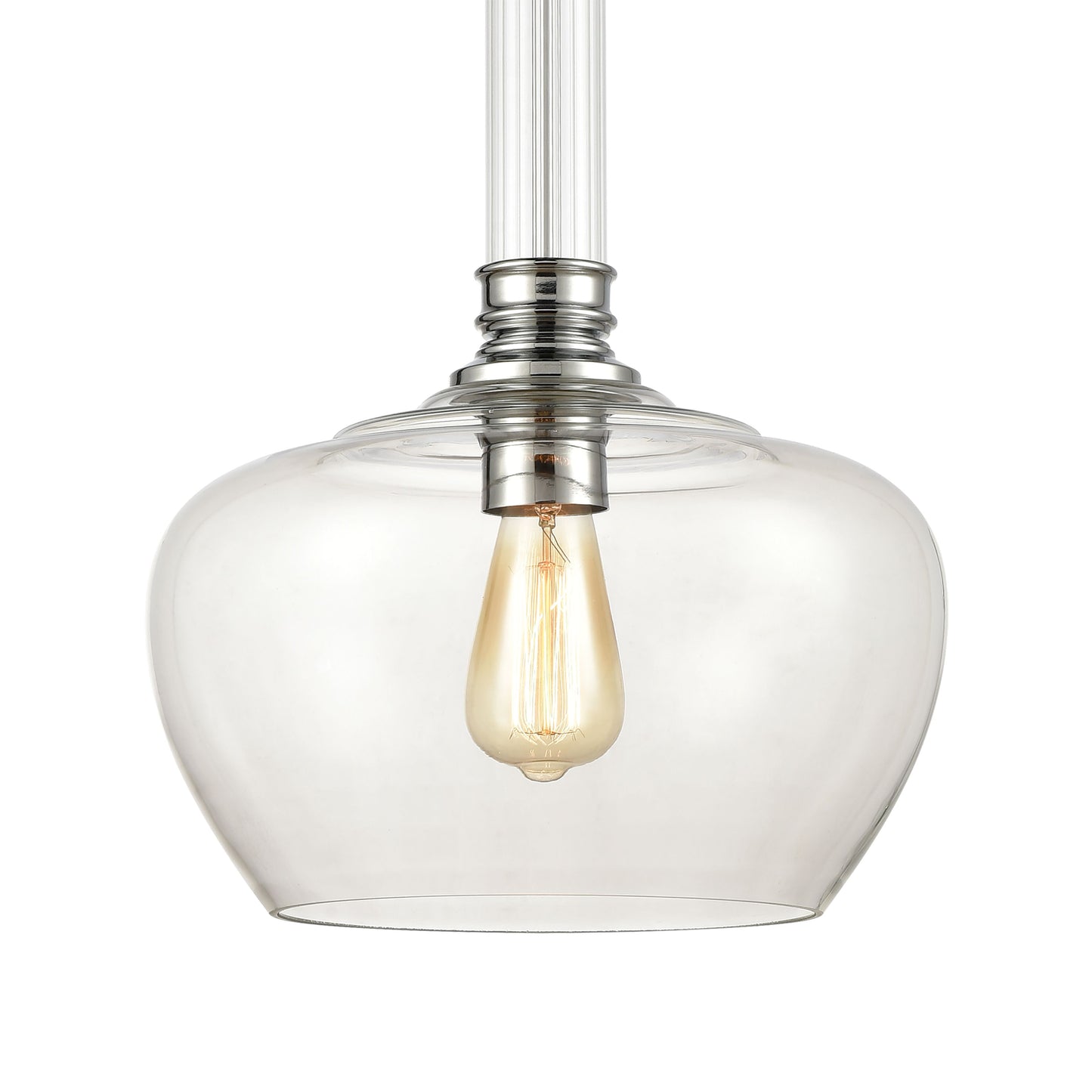 ELK SHOWROOM 46845/1 Glasgow 13'' Wide 1-Light Pendant - Polished Chrome