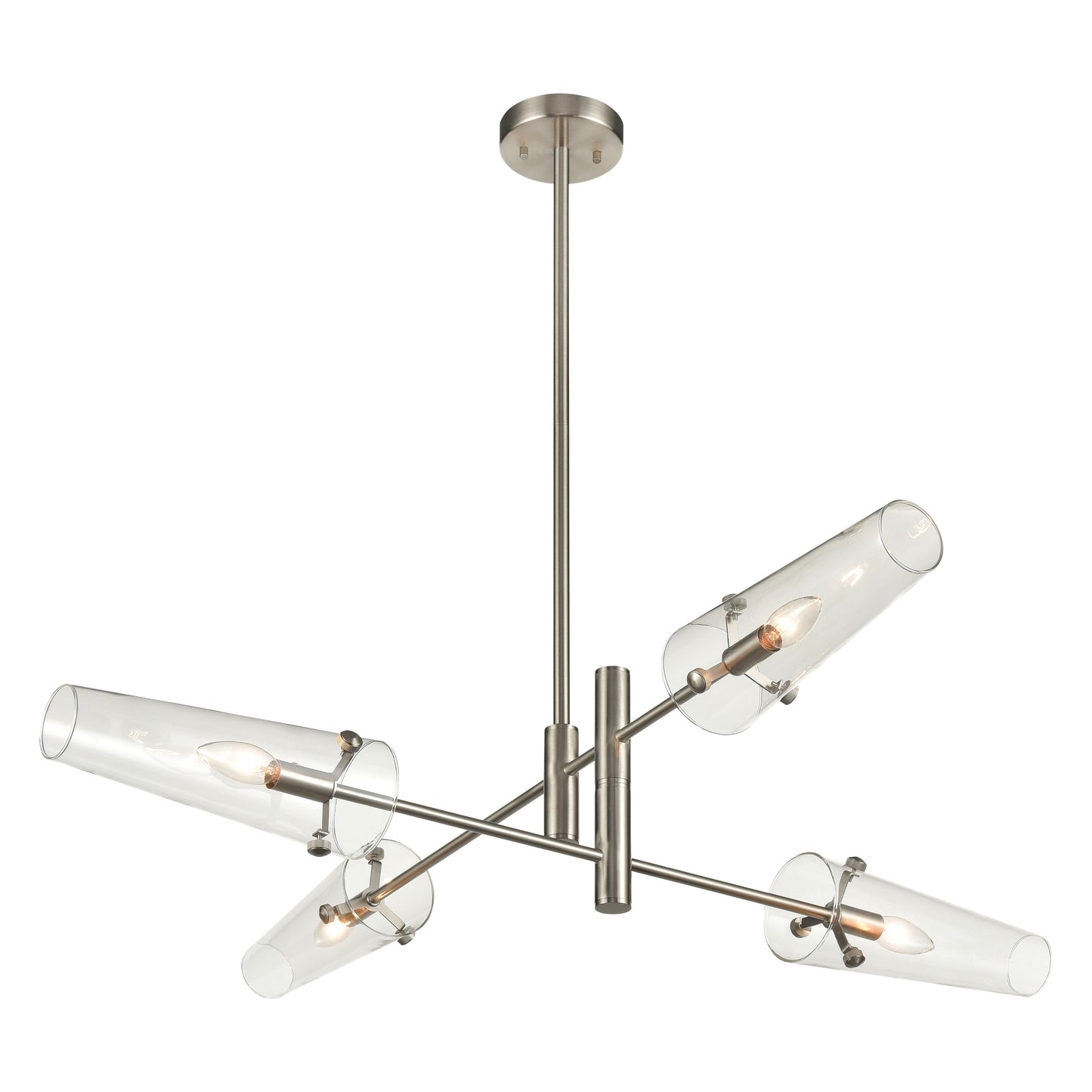 ELK SHOWROOM 47226/4 Valante 49'' Wide 4-Light Chandelier - Satin Nickel