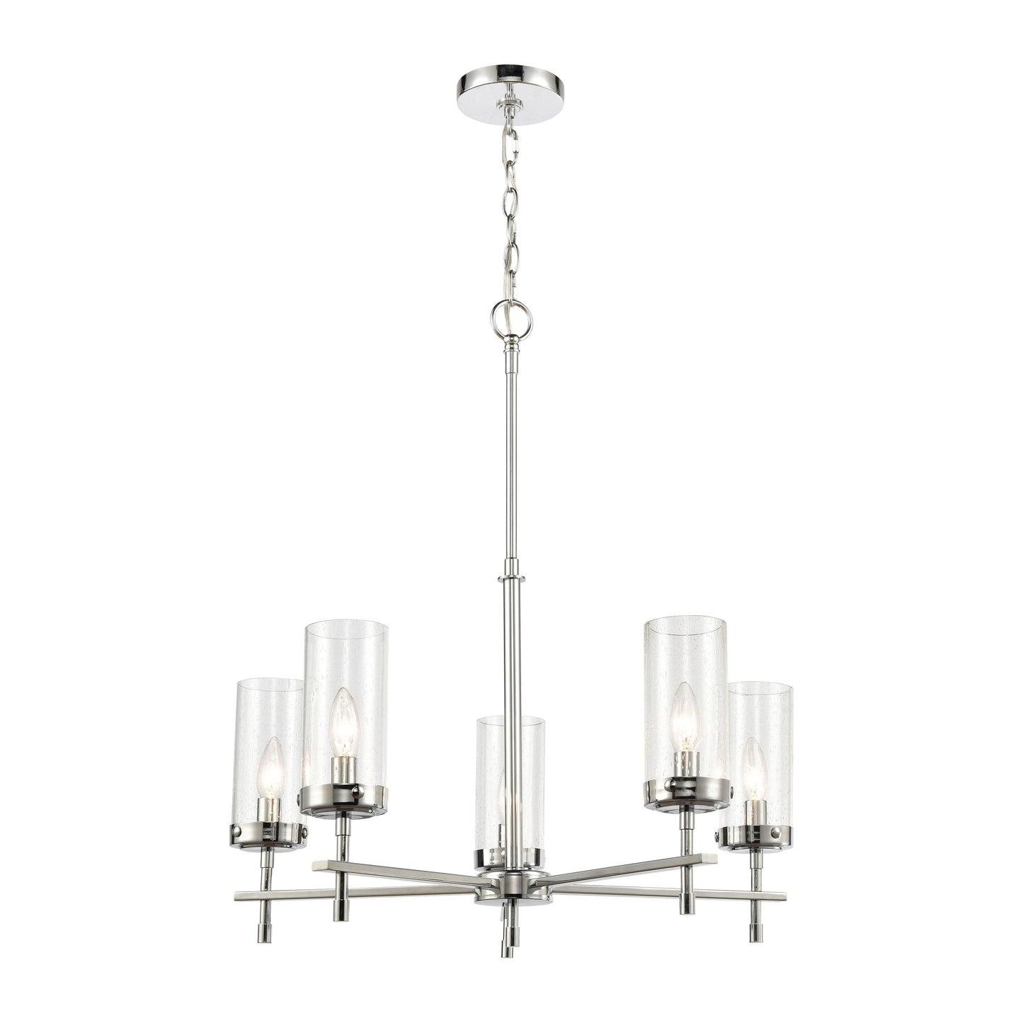 ELK SHOWROOM 47306/5 Melinda 25'' Wide 5-Light Chandelier - Polished Chrome