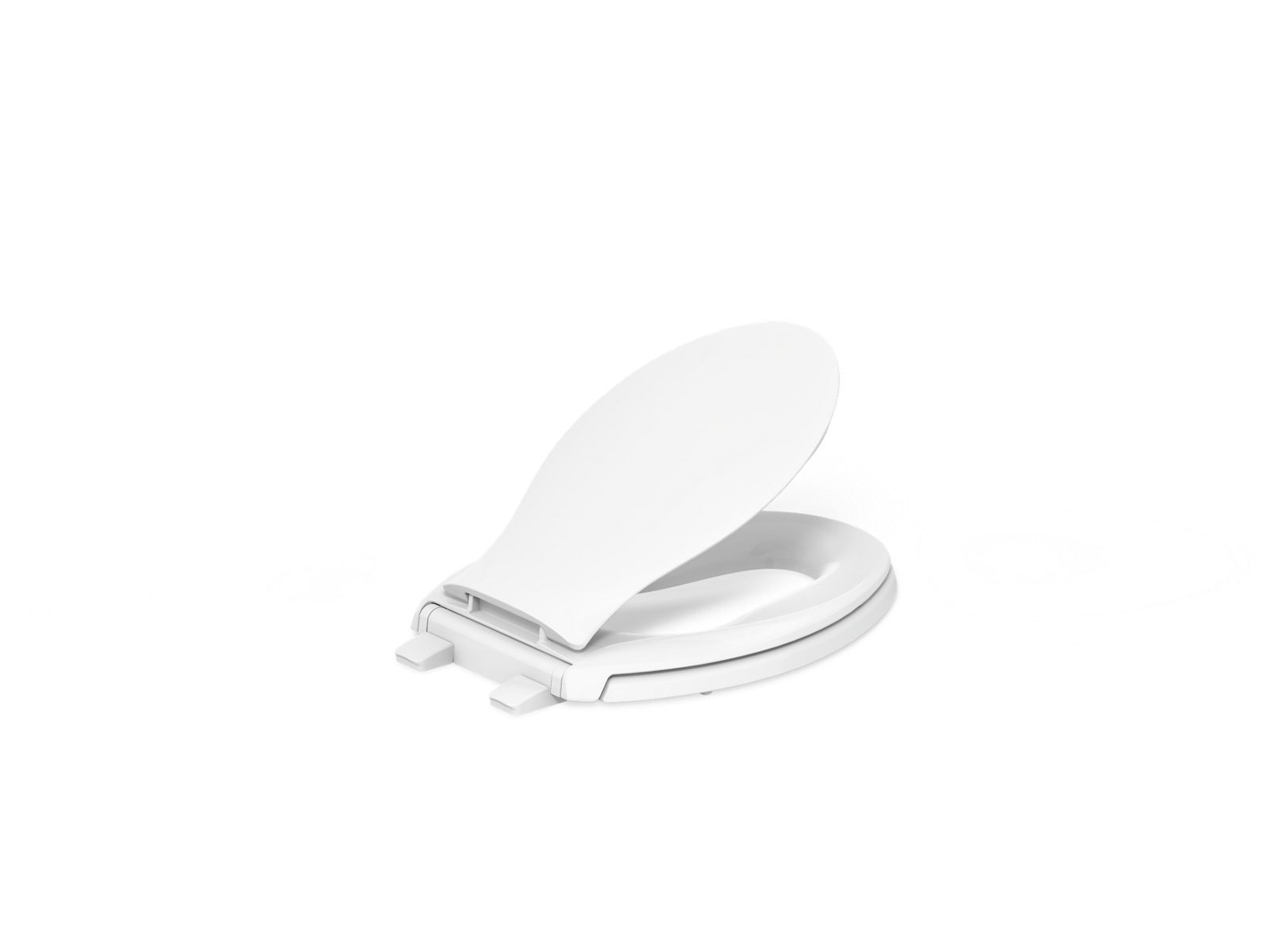 KOHLER K-4732-RL-0 Transitions Readylatch Quiet-Close Elongated Toilet Seat - White
