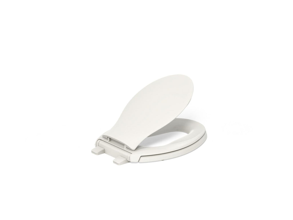 KOHLER K-4732-RL-96 Transitions Readylatch Quiet-Close Elongated Toilet Seat - Biscuit