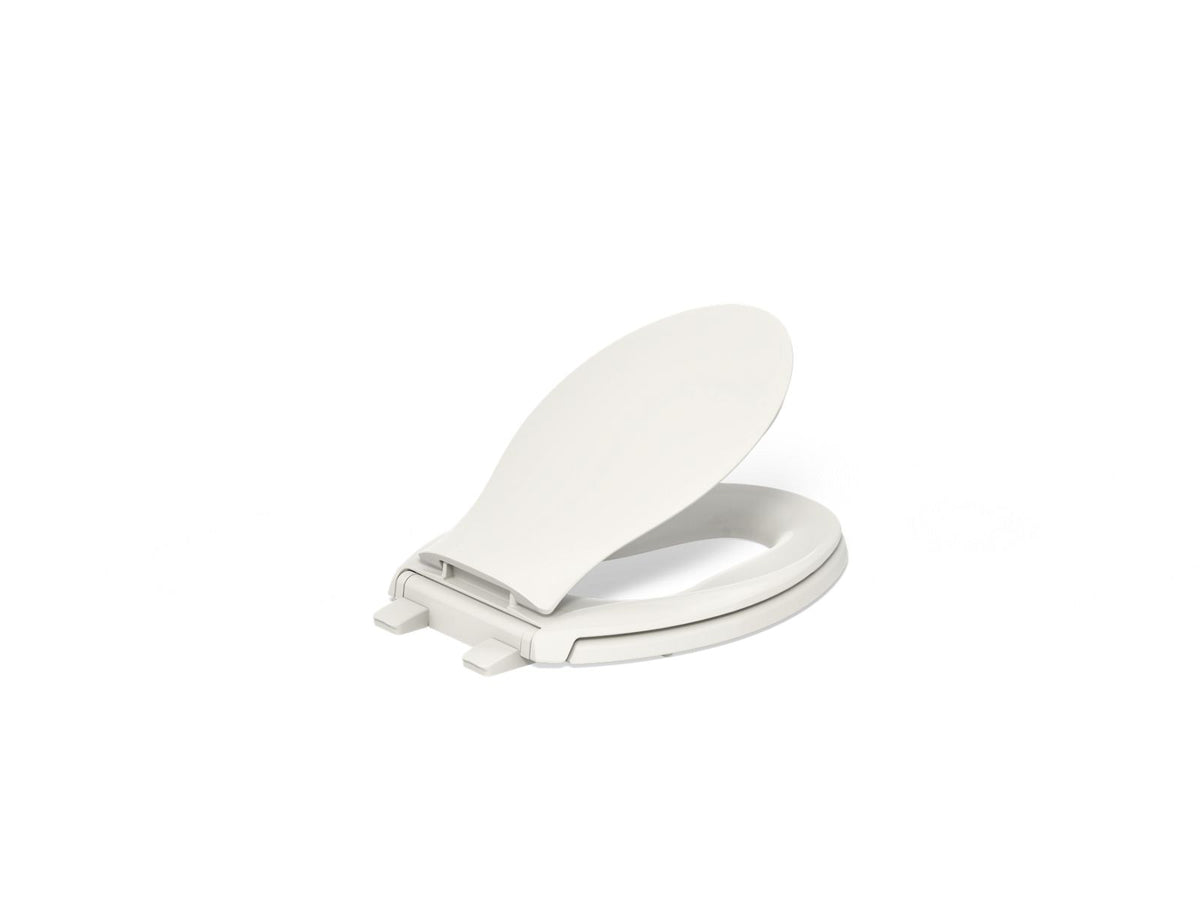 KOHLER K-4732-RL-96 Transitions Readylatch Quiet-Close Elongated Toilet Seat - Biscuit
