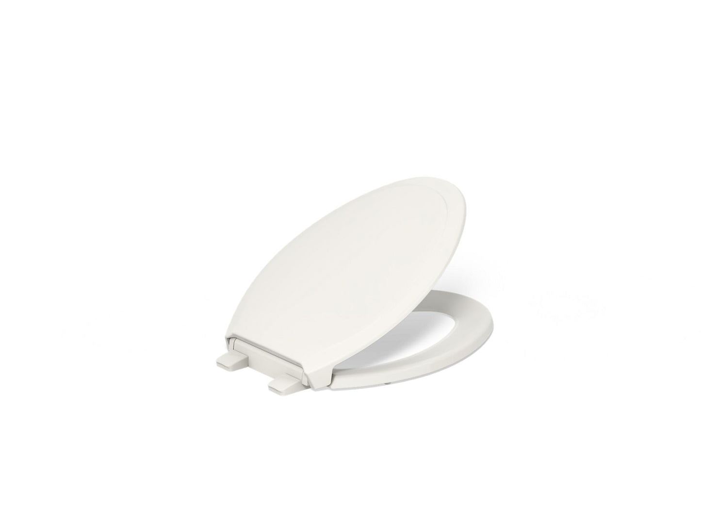 KOHLER K-4734-RL-96 Rutledge ReadyLatch Quiet-Close elongated toilet seat - Biscuit
