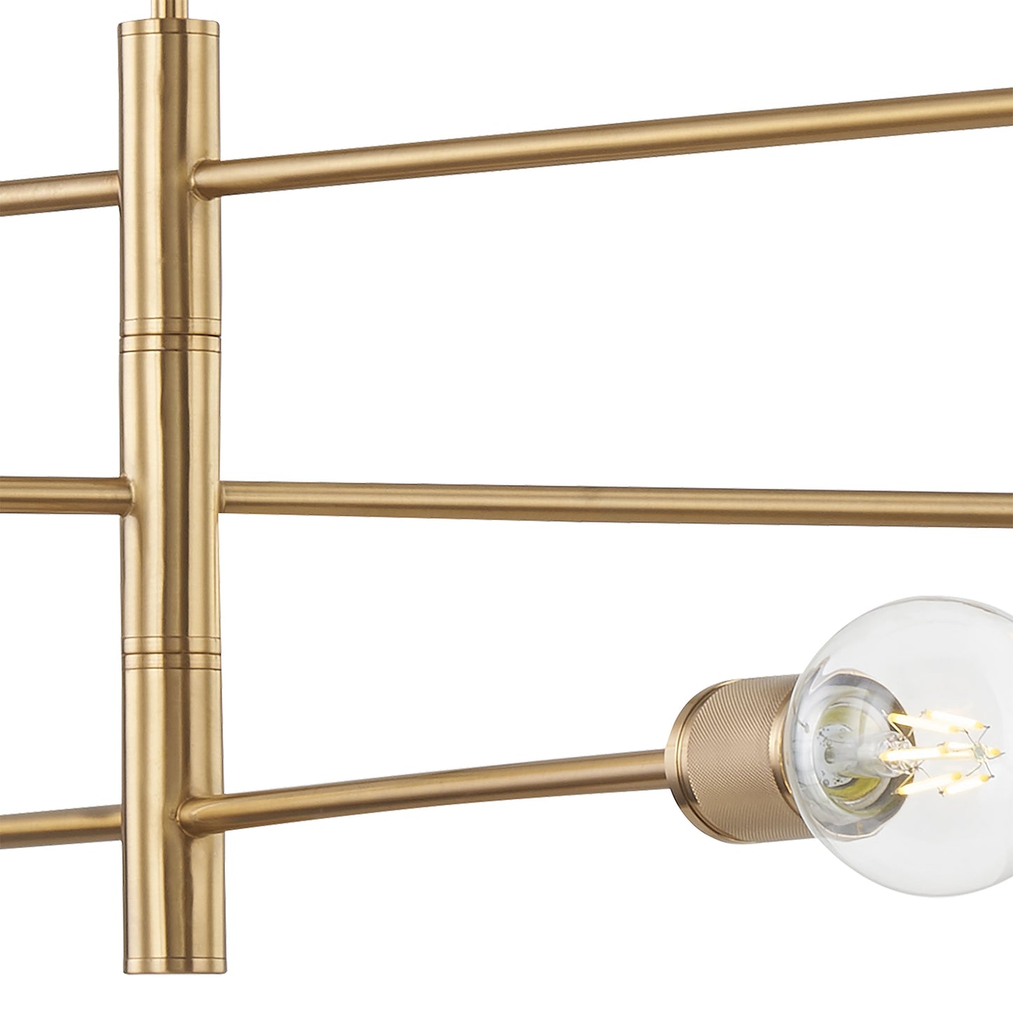 ELK SHOWROOM 47366/6 Module 34'' Wide 6-Light Chandelier - Burnished Brass