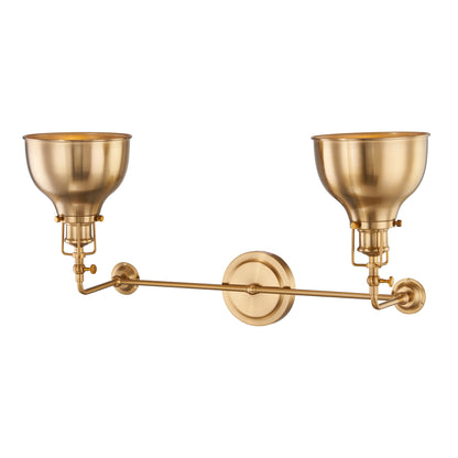 ELK SHOWROOM 47504/2 Skillet 12'' High 2-Light Sconce - Burnished Brass