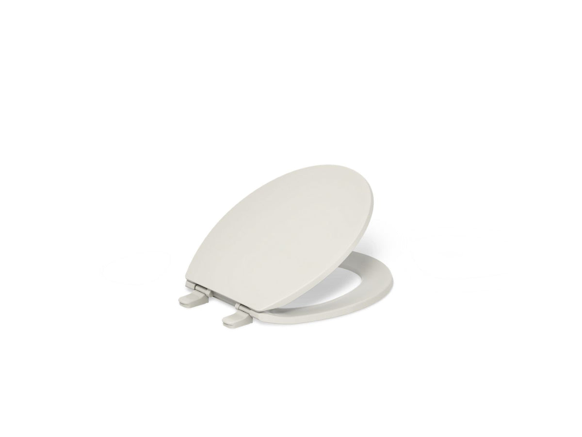 KOHLER K-4775-47 Brevia Quick-Release Round-Front Toilet Seat - Almond