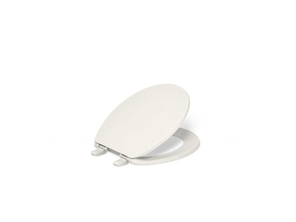 KOHLER K-20111-96 Brevia Quiet-Close round-front toilet seat - Biscuit