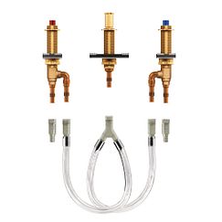 MOEN 4794 M-Pact Two Handle Roman Tub Valve 10" Center 1/2" Crimp Ring Pex Cold Expansion Pex Connection