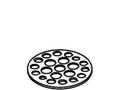 KOHLER Plate, Service Sink Drain - Bright Chrome, K-48095-BC