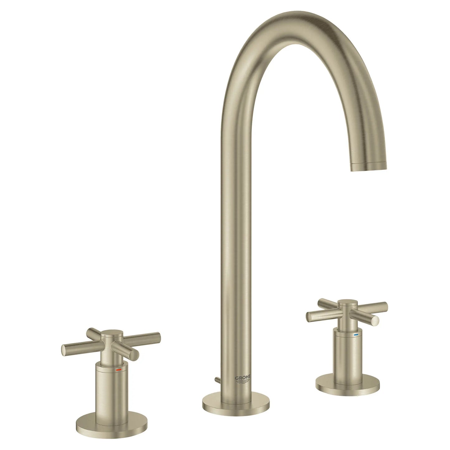 GROHE 20069EN3 Atrio New 8-inch Widespread 2-Handle M-Size Bathroom Faucet 1.2 GPM - Brushed Nickel