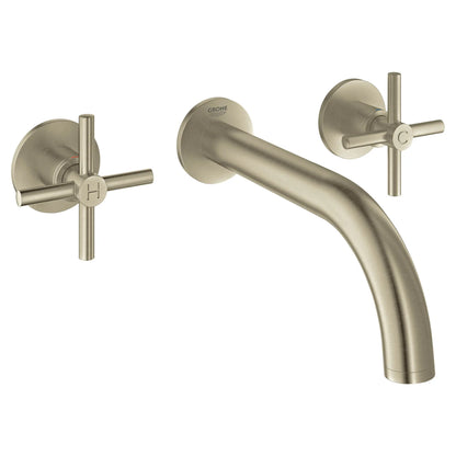 GROHE 20173EN3 Atrio New 2-Handle Wall-Mount Faucet 1.2 GPM - Brushed Nickel