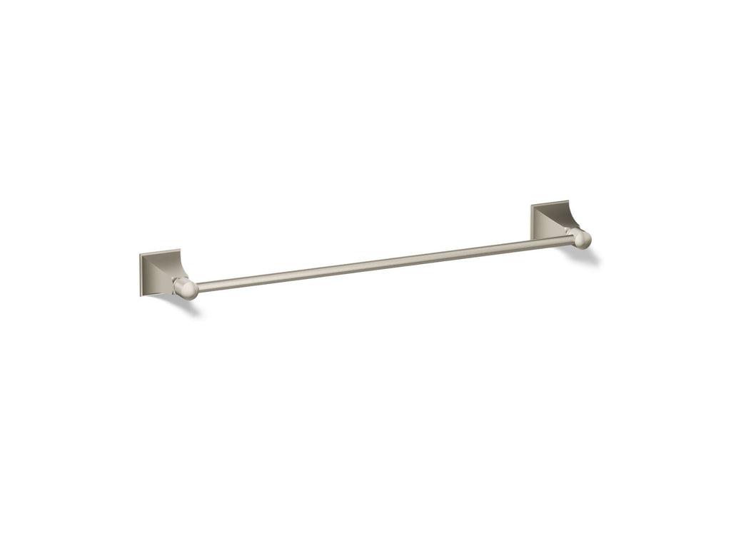 KOHLER K-485-BN Memoirs Stately 18" Towel Bar - Vibrant Brushed Nickel