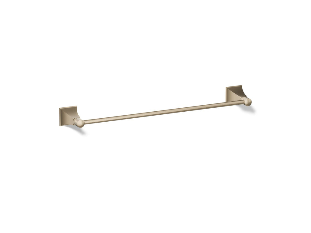 KOHLER K-485-BV Memoirs Stately 18" Towel Bar - Vibrant Brushed Bronze