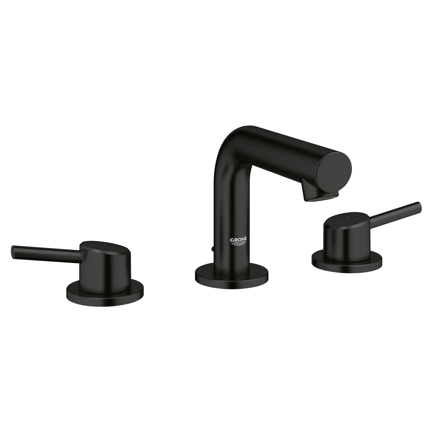 GROHE 205722431 Concetto 8-inch Widespread 2-Handle S-Size Bathroom Faucet, 1.2 GPM - Matte Black