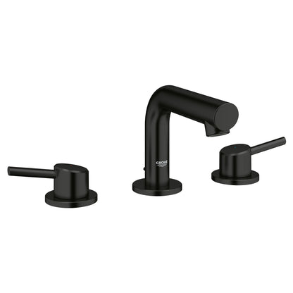 GROHE 205722431 Concetto 8-inch Widespread 2-Handle S-Size Bathroom Faucet, 1.2 GPM - Matte Black