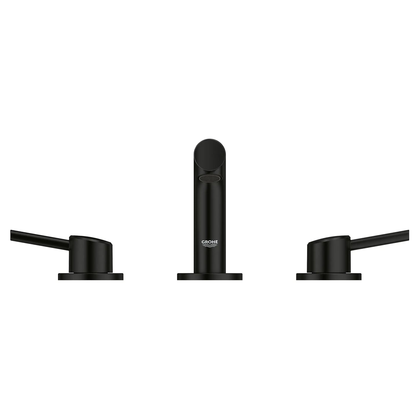 GROHE 205722431 Concetto 8-inch Widespread 2-Handle S-Size Bathroom Faucet, 1.2 GPM - Matte Black