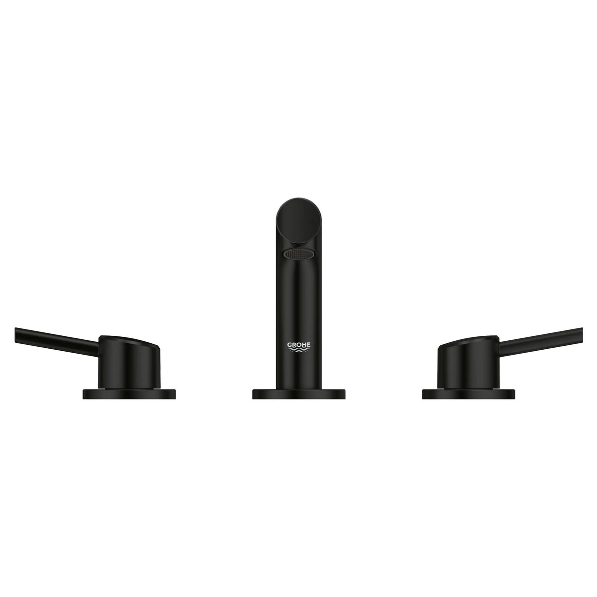 GROHE 205722431 Concetto 8-inch Widespread 2-Handle S-Size Bathroom Faucet, 1.2 GPM - Matte Black