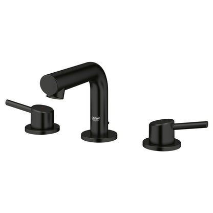 GROHE 205722431 Concetto 8-inch Widespread 2-Handle S-Size Bathroom Faucet, 1.2 GPM - Matte Black