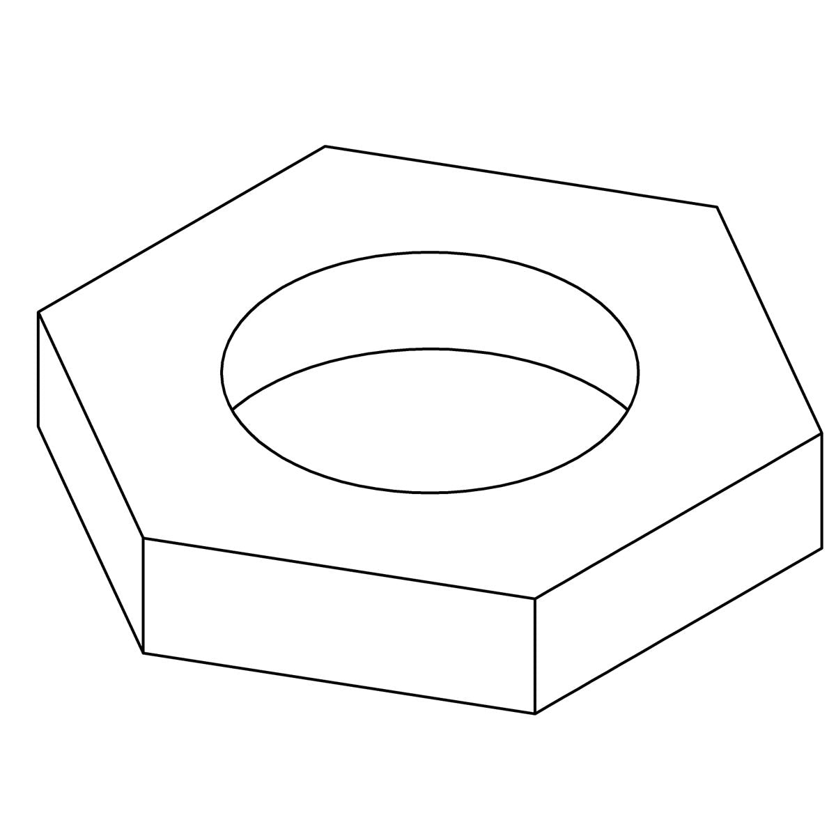 KOHLER 0.625-16Uns-2B Nut, K-48753