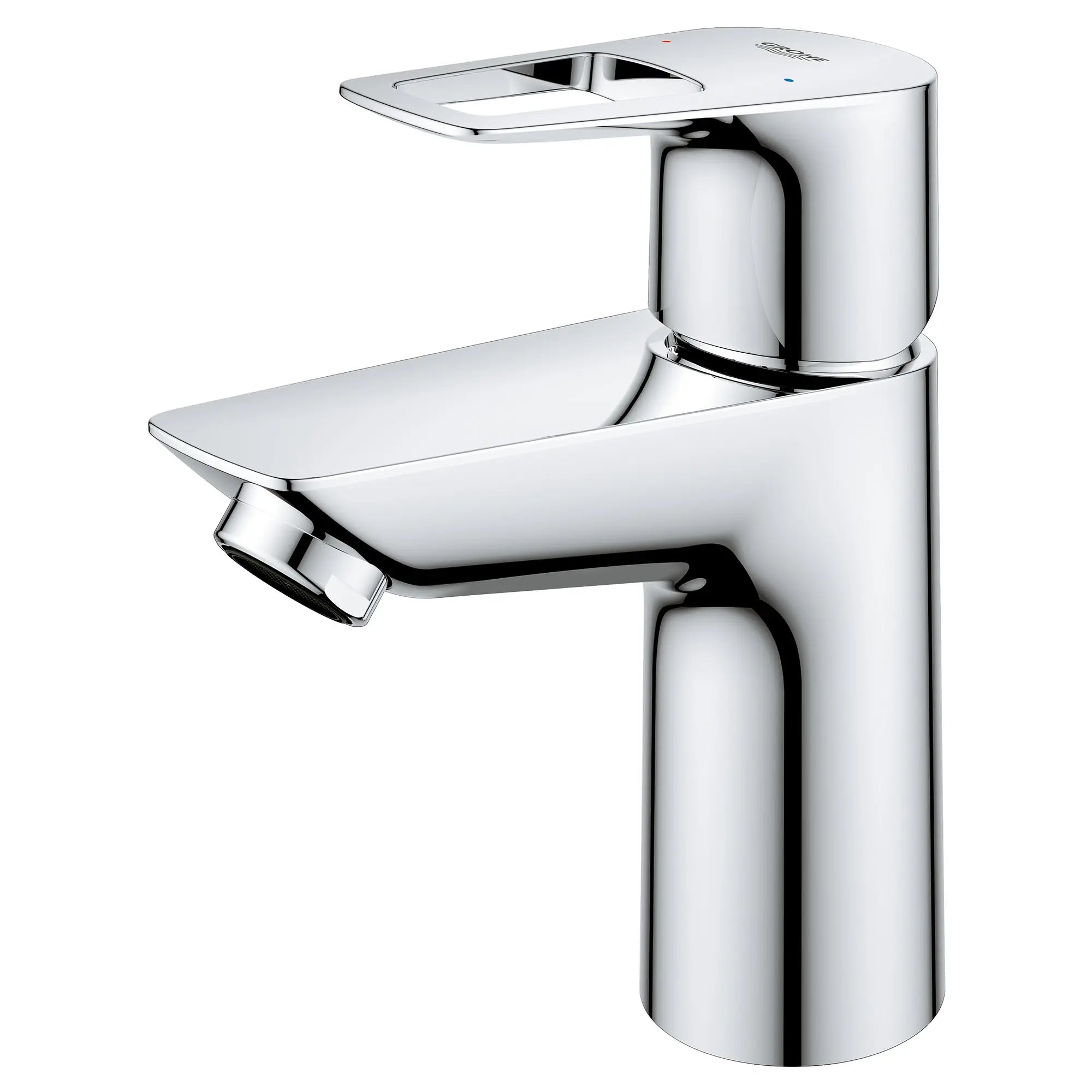 GROHE 23085001 Bauloop Single Hole Single-Handle S-Size Bathroom Faucet, 1.2 GPM Less Drain - Chrome