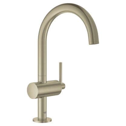 GROHE 23828EN3 Atrio New Single Hole Single-Handle L-Size Bathroom Faucet 1.2 GPM - Brushed Nickel