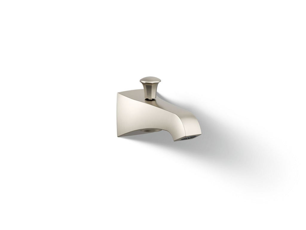 KOHLER K-496-BN Memoirs Stately Wall-Mount Bath Spout With Diverter - Vibrant Brushed Nickel