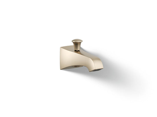 KOHLER K-496-BV Memoirs Stately Wall-mount bath spout with diverter - Vibrant Brushed Bronze