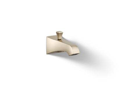 KOHLER K-496-V-BV Memoirs Stately Wall-mount bath spout with Deco design and diverter - Vibrant Brushed Bronze