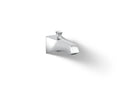 KOHLER K-496-V-CP Memoirs Stately Wall-Mount Bath Spout With Deco Design And Diverter - Polished Chrome