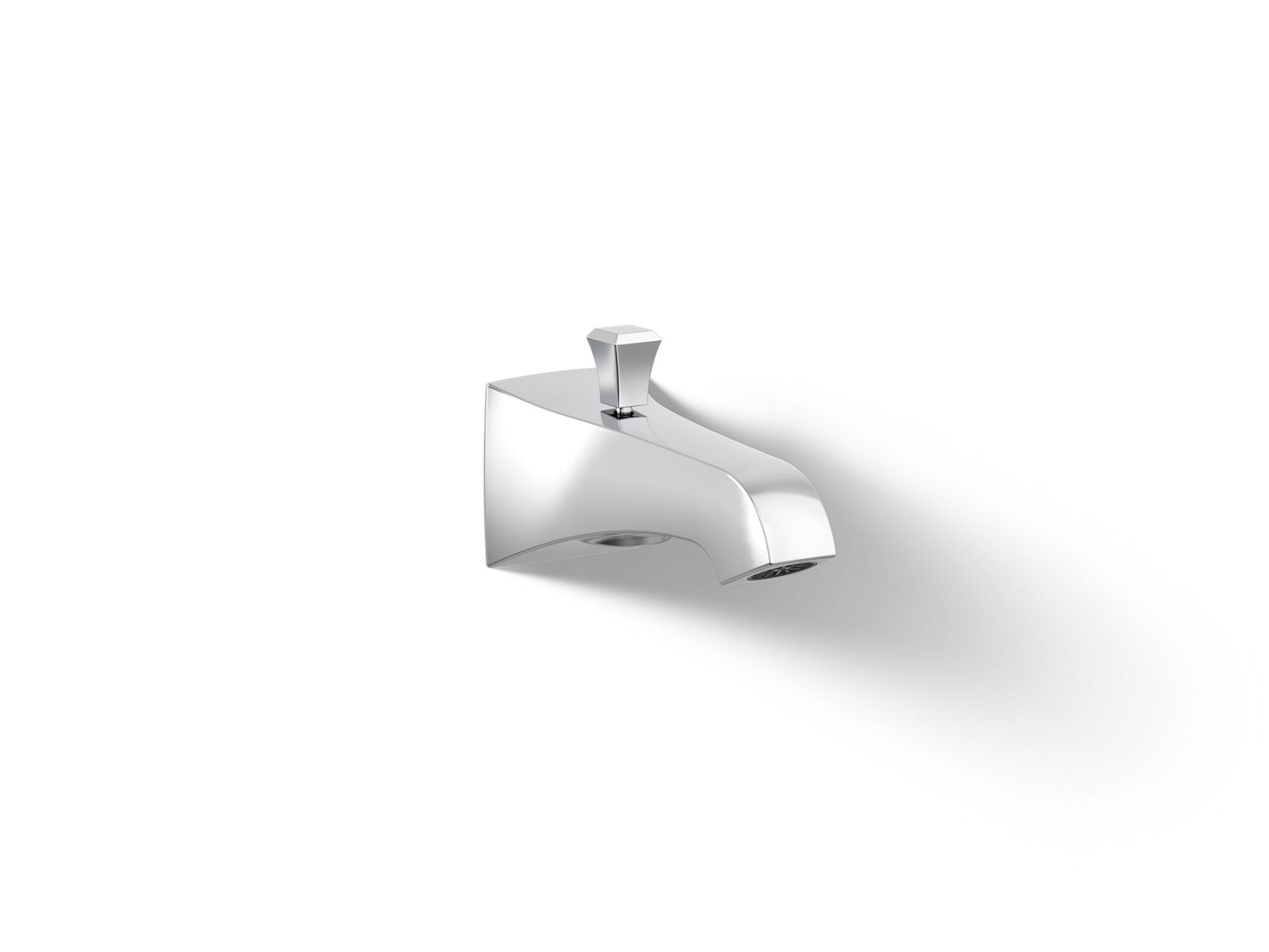 KOHLER K-496-V-CP Memoirs Stately Wall-Mount Bath Spout With Deco Design And Diverter - Polished Chrome