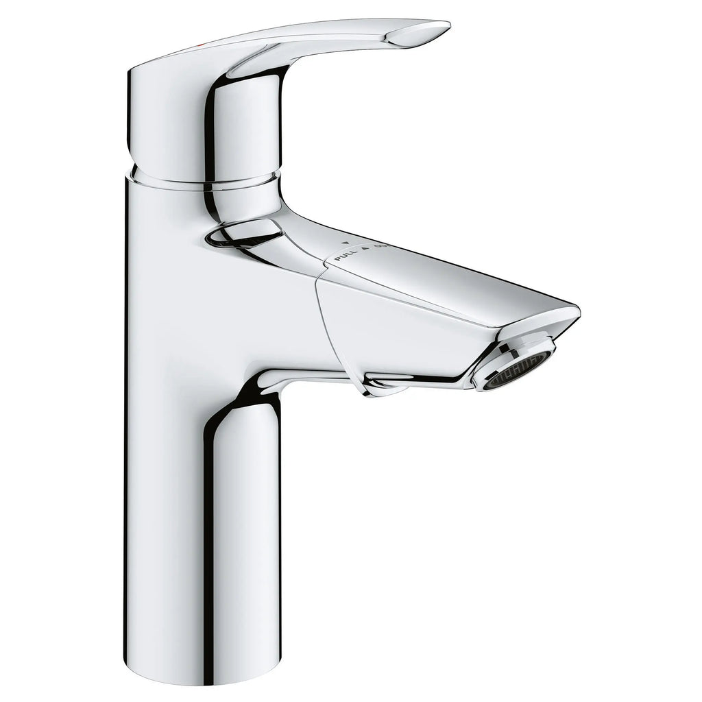 GROHE 23991003 Eurosmart Single Hole Single-Handle M-Size Bathroom Faucet, 1.2 GPM with Pull-Out - Chrome
