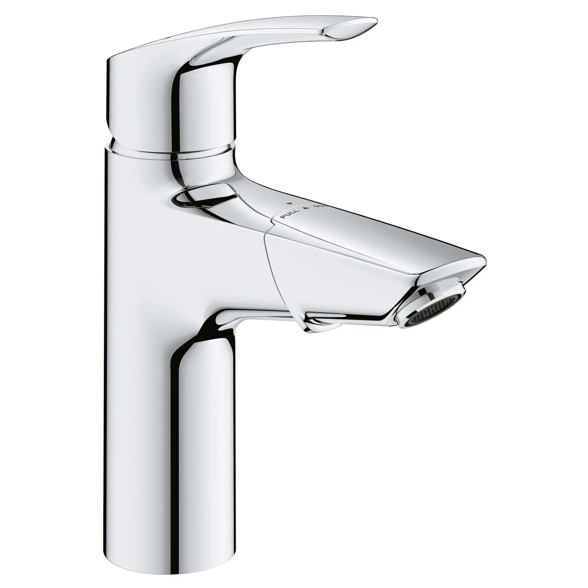 GROHE 23991003 Eurosmart Single Hole Single-Handle M-Size Bathroom Faucet, 1.2 GPM with Pull-Out - Chrome