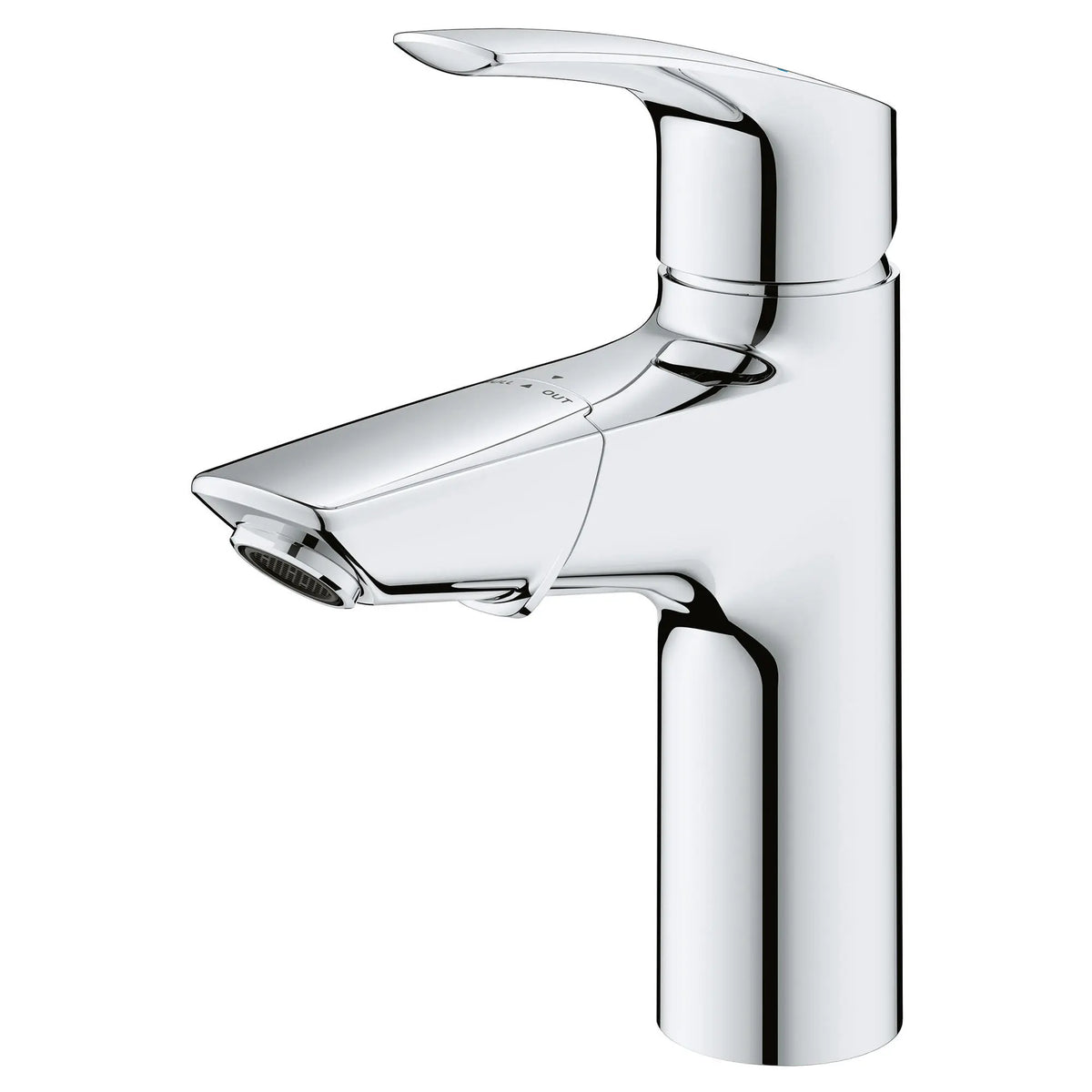 GROHE 23991003 Eurosmart Single Hole Single-Handle M-Size Bathroom Faucet, 1.2 GPM with Pull-Out - Chrome