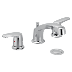 MOEN 499545 Chateau Two-Handle Low Arc Bathroom Faucet - Chrome