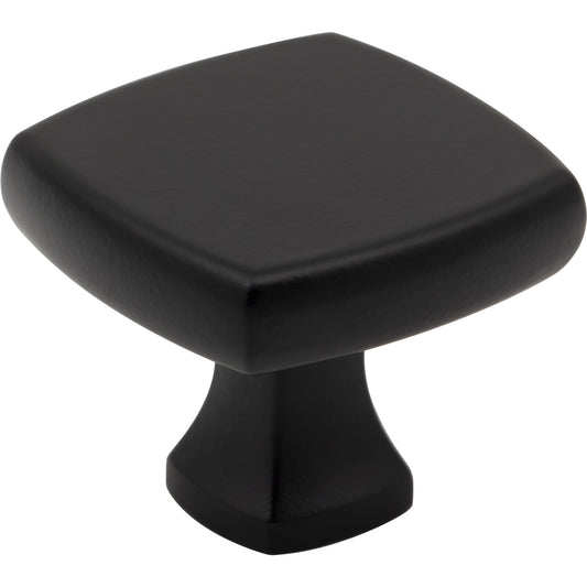 JEFFREY ALEXANDER 663MB Griffin 1-3/8" Length Square Knob - Matte Black