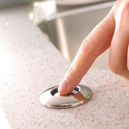 INSINKERATOR 76696A-ISE STS-OOSN Sink Top Satin Nickel Button Dual Outlet Switch - STS-OOSN