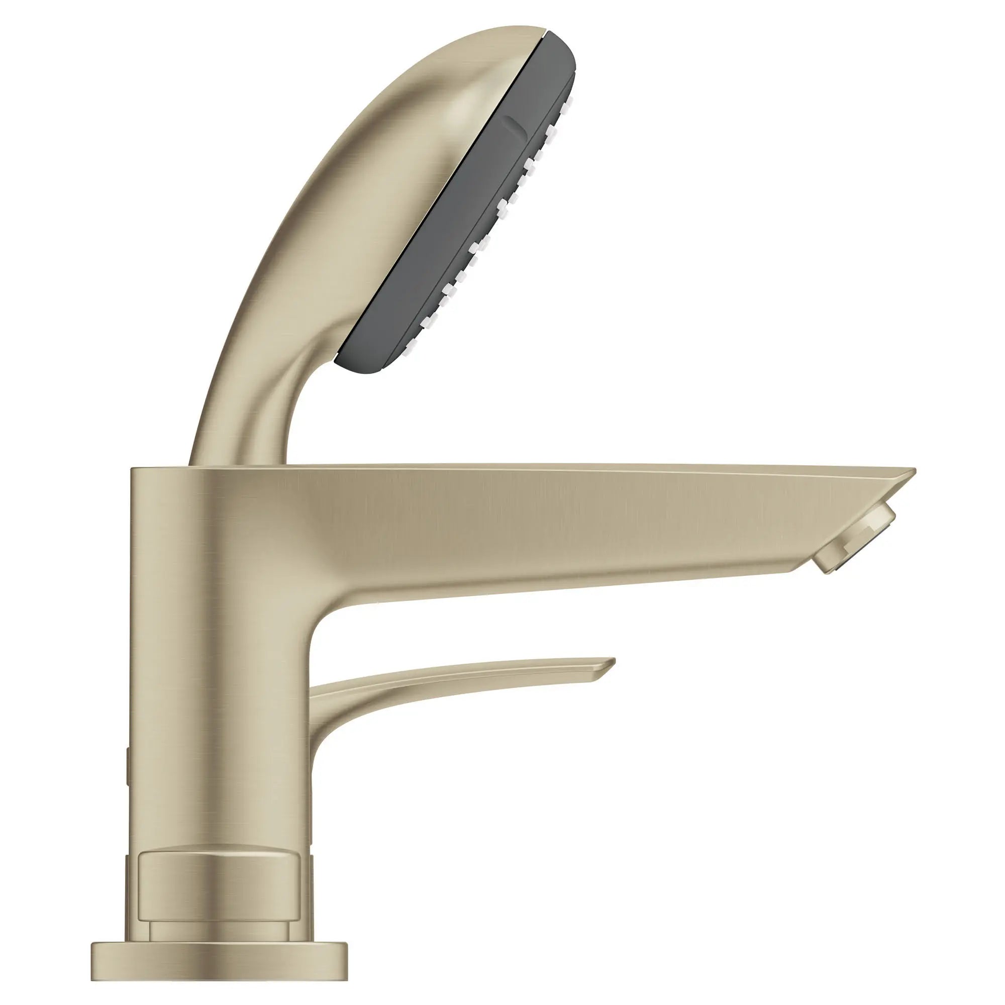 GROHE 25245EN3 Eurosmart 4-Hole Single Handle Deck Mount Roman Tub Faucet with 1.75 GPM Hand Shower - Brushed Nickel