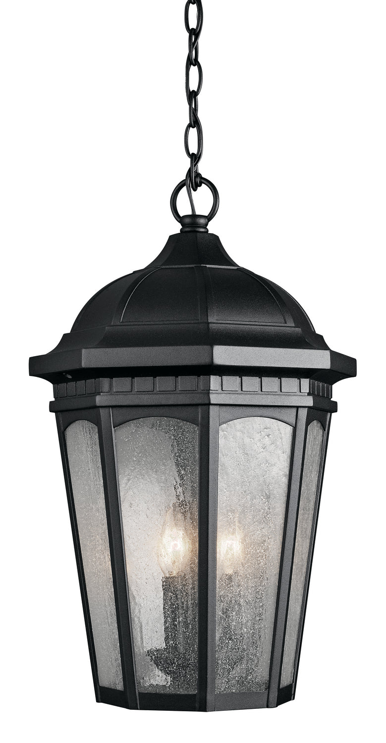 KICHLER 9539BKT Courtyard 3 Light Pendant Textured Black