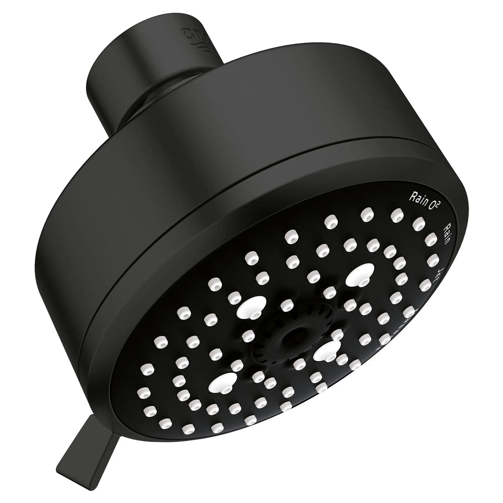 GROHE 260432431 Tempesta 100 Shower Head, 4" - 4 Sprays, 1.75 gpm - Matte Black
