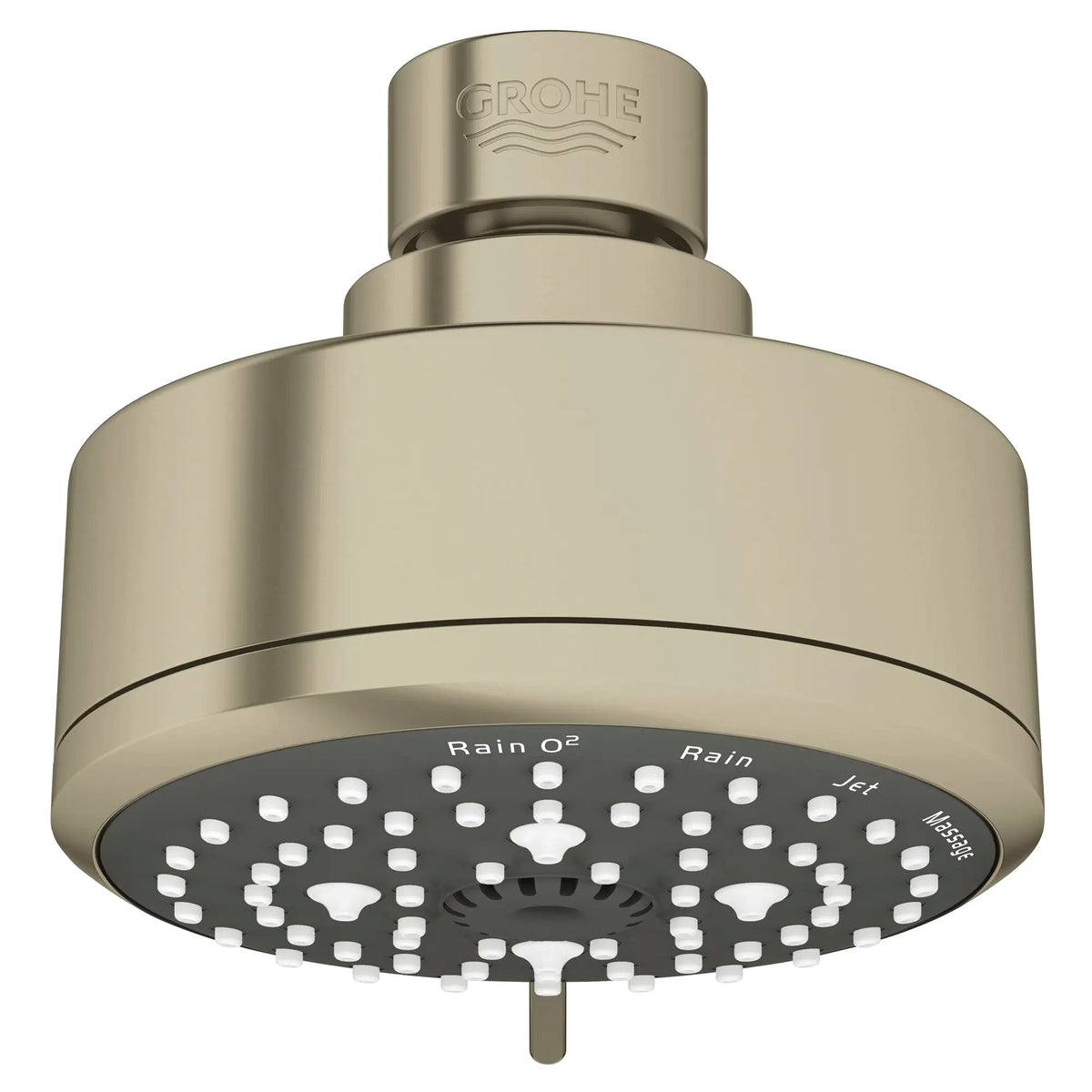 GROHE 26043EN1 Tempesta 100 Shower Head, 4" - 4 Sprays, 1.75 gpm - Brushed Nickel