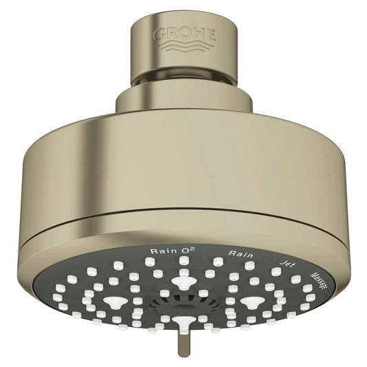 GROHE Tempesta 100 Shower Head, 4" - 4 Sprays, 1.75 gpm - Brushed Nickel, 26043EN1