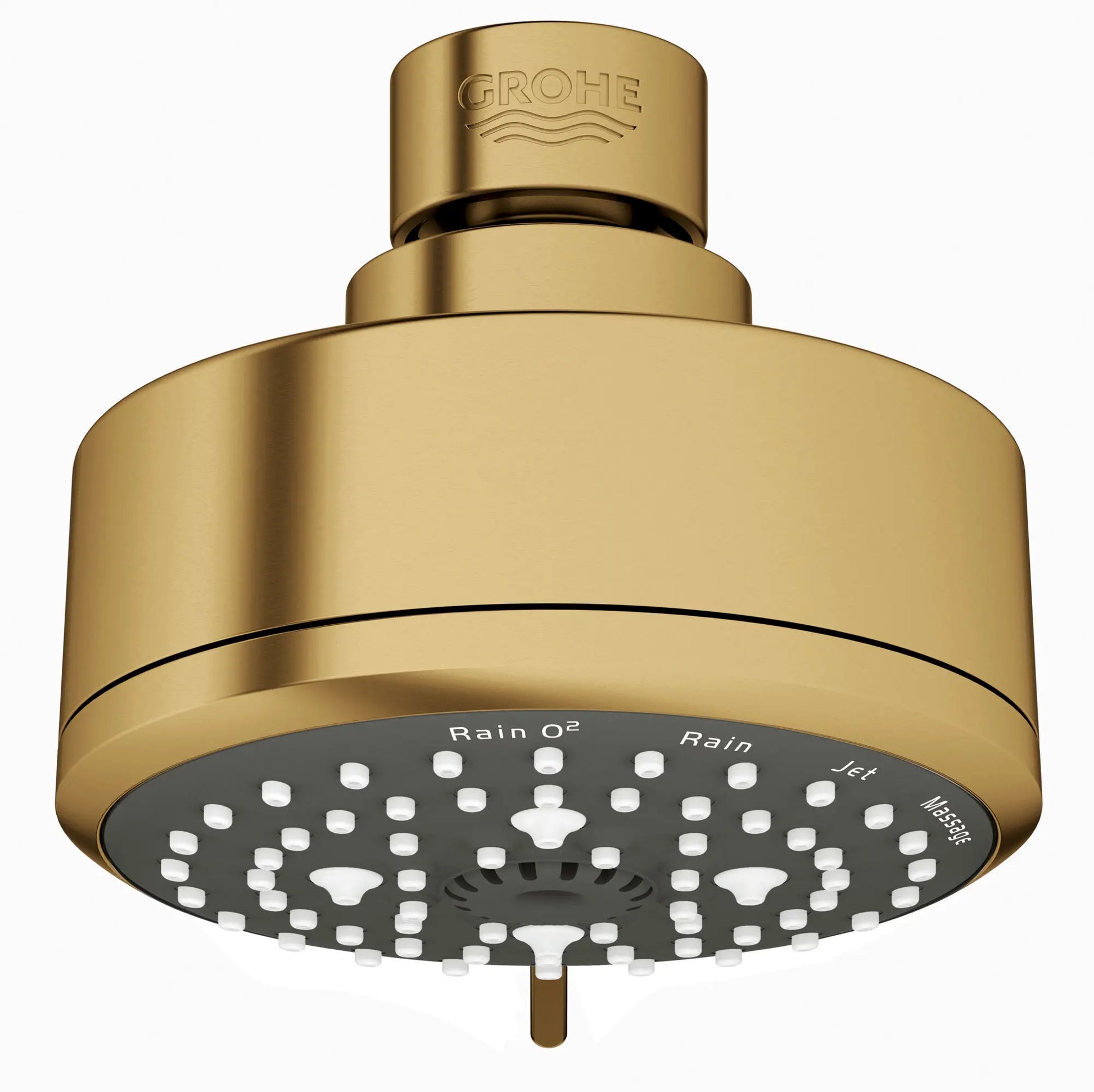 GROHE 26043GN1 Tempesta 100 Shower Head, 4" - 4 Sprays, 1.75 gpm - Brushed Cool Sunrise