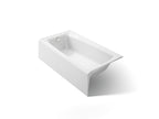 KOHLER K-505-0 Mendota 60" X 32" Alcove Bath, Left Drain - White