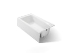 KOHLER K-506-0 Mendota 60" X 32" Alcove Bath, Right Drain - White