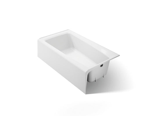 KOHLER K-506-0 Mendota 60" x 32" alcove bath, right drain - White