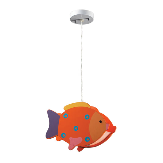 ELK STUDIO 5133/1 Novelty 1-Light Mini Pendant with Orange Fish Motif